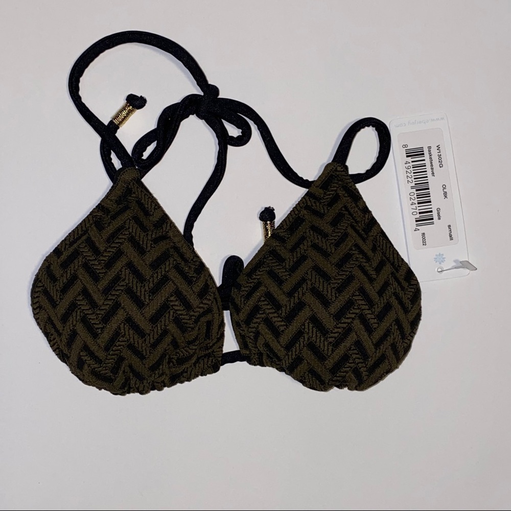 BNWT Eberjey Basketweaver Gisele Swim Top Small